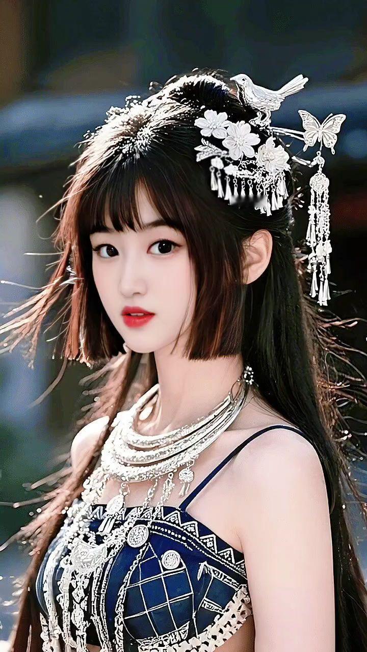 古风妆容有多美 苗疆女神 清纯甜美 苗疆少女 民族风