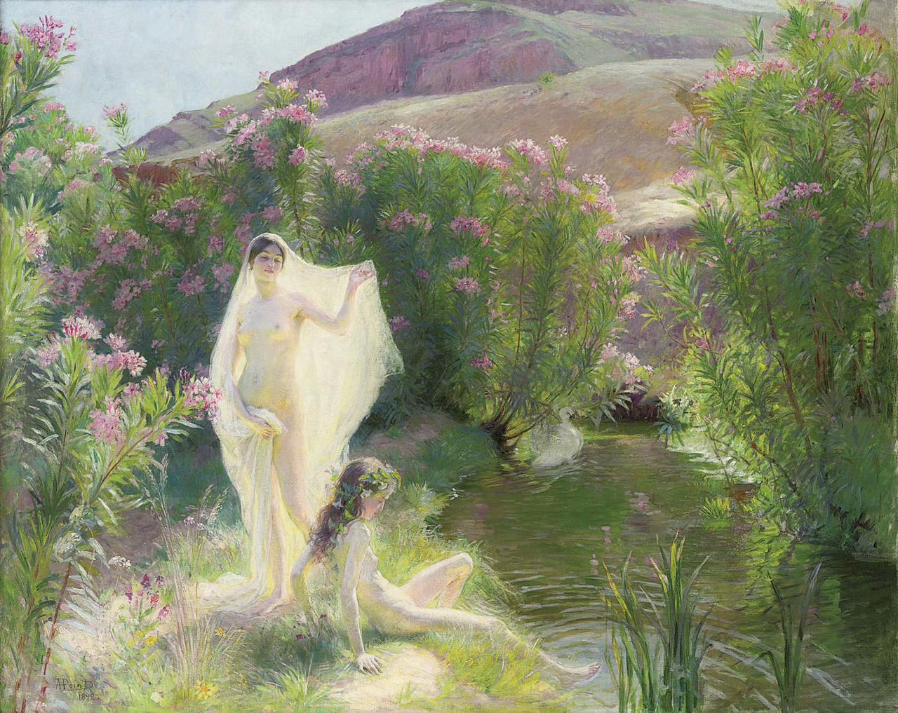 春的气息已经益出屏幕[心]
浴者The Bathers 1892, by Arm