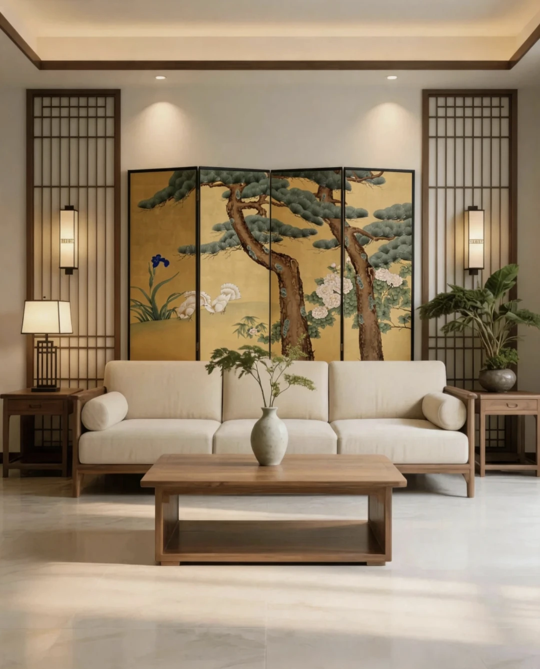 一扇屏风，撑起全屋
