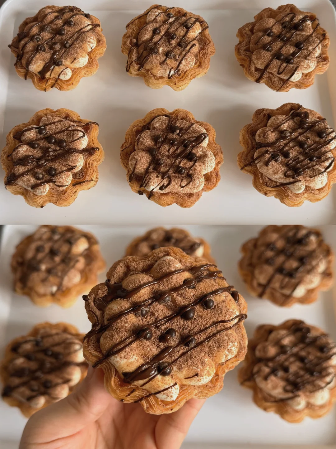 超级好吃的太阳花蛋挞