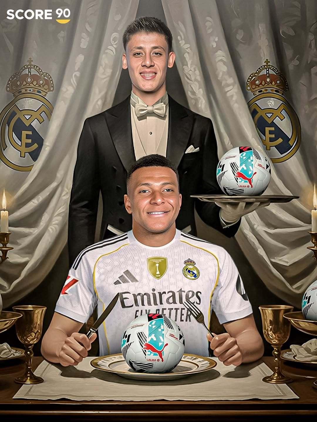 姆巴佩&居莱尔。🤩✨halamadrid ​​​