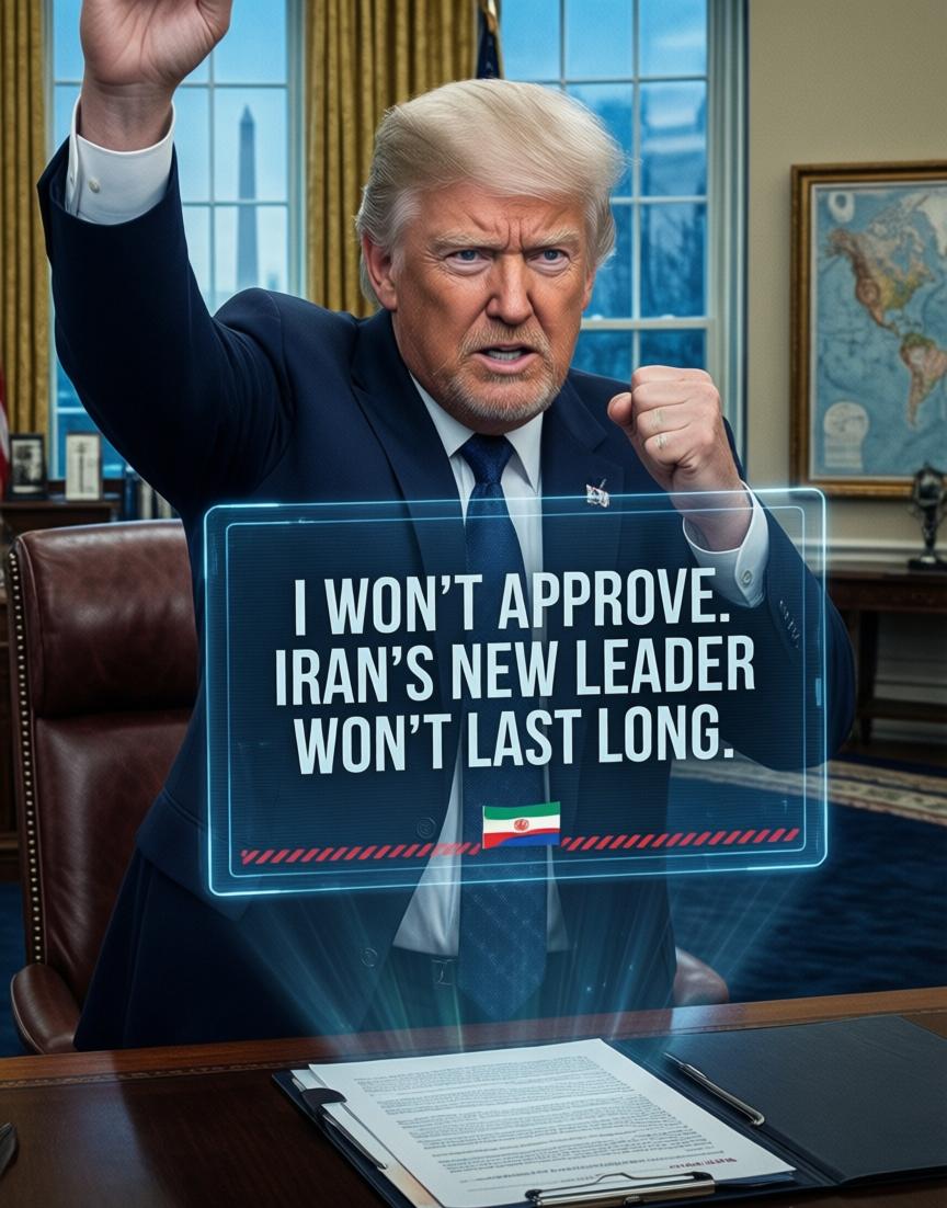 特朗普放话：我不点头，伊朗新领袖“干不长”

3月8日，特朗普又开腔了。这次瞄的