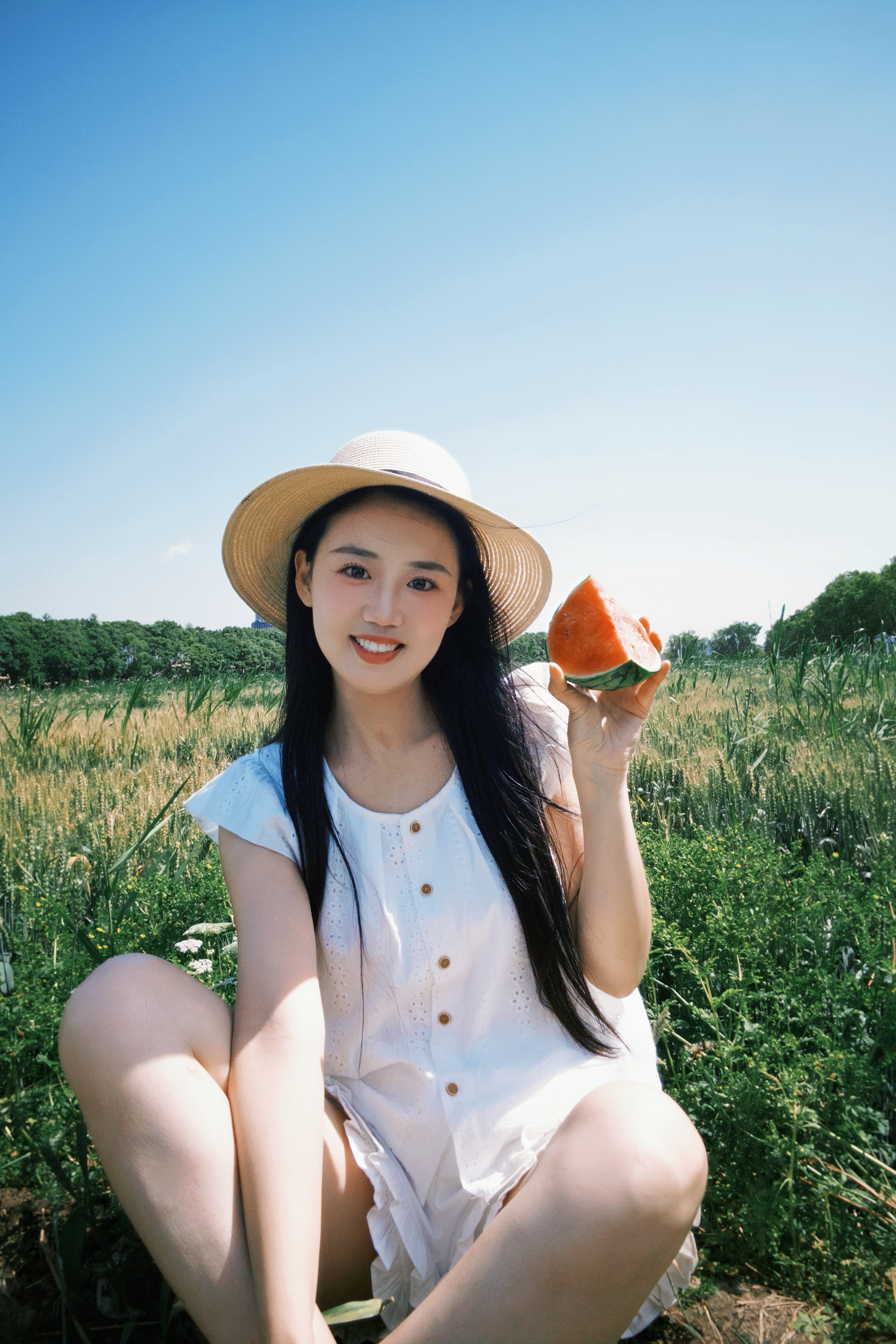 麦田里西瓜味的夏天🍉🫧（抓住本周最后一个晴天 ​​​