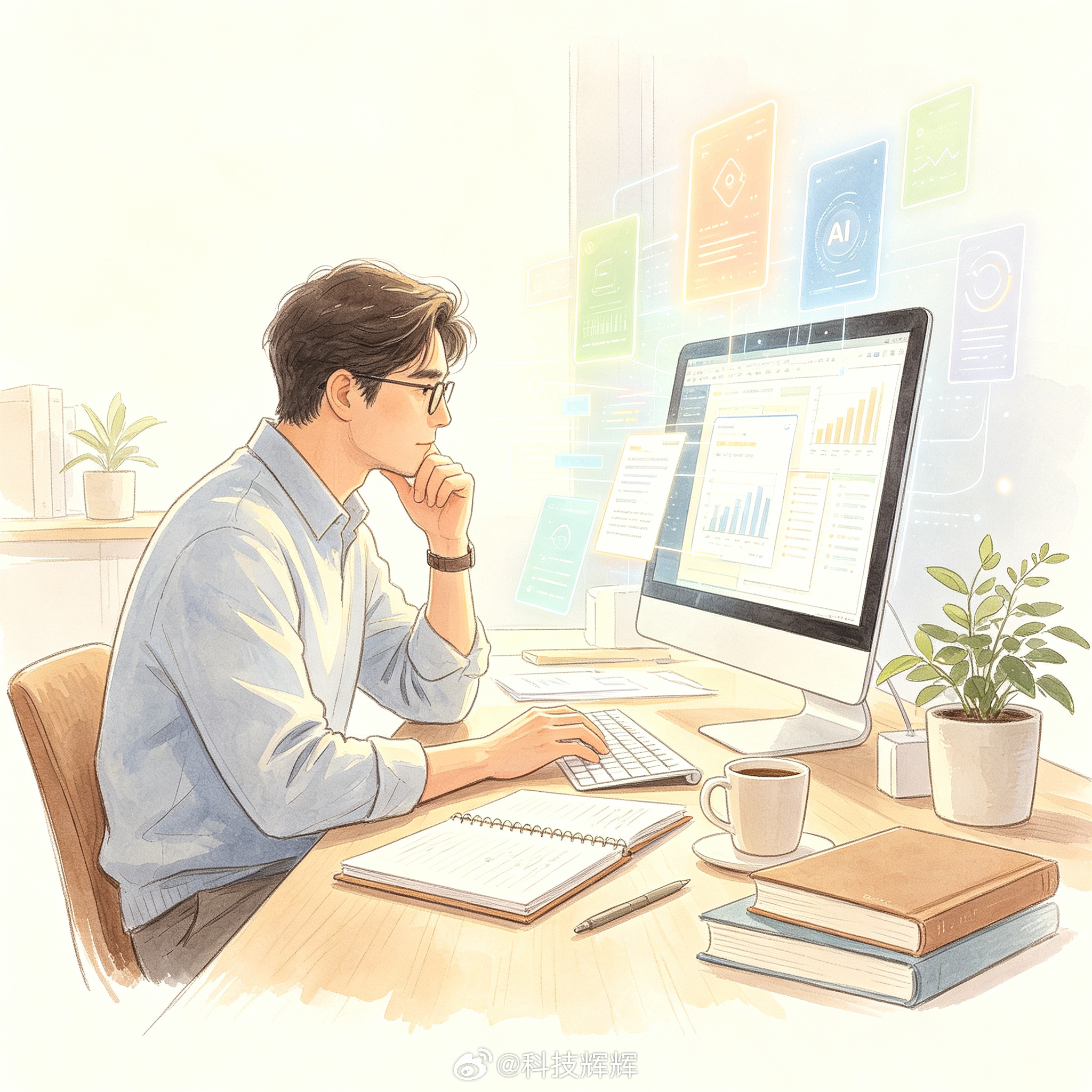 突然发现已经无法停止使用AI了慢慢意识到很多人已经离不开AI，它悄悄嵌入日常的方