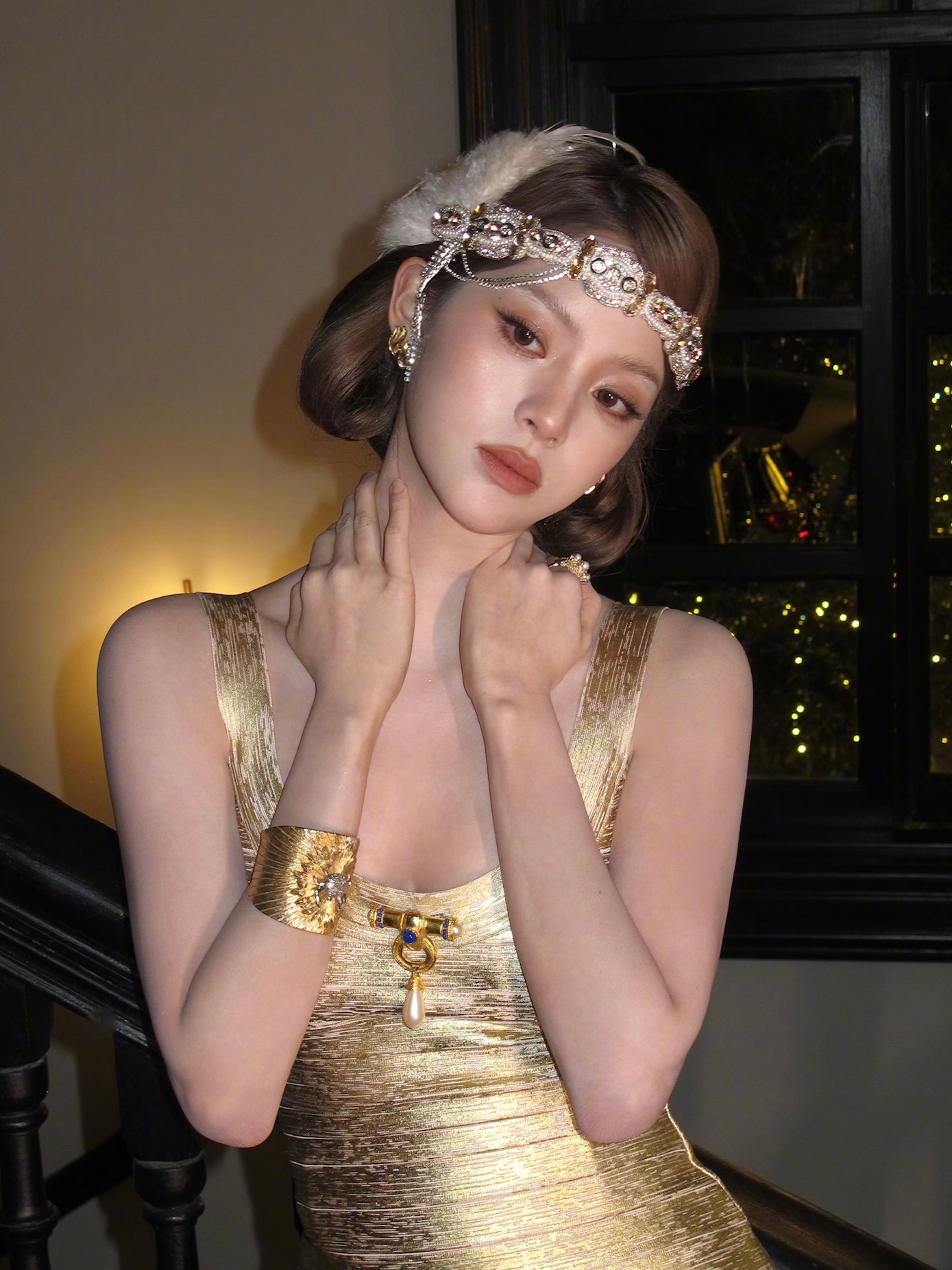 欧阳娜娜妆造真的没有瓶颈期欧阳娜娜活动造型 是盖茨比风的千金大小姐✨ 