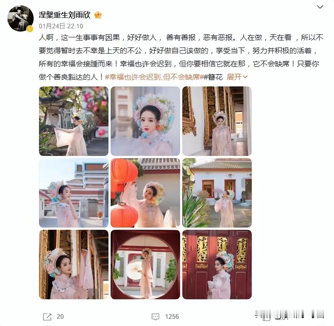 张檬备孕失败，刘雨欣发文“善有善报恶有恶报”张檬当年作为小三确实有点太高调了#娱
