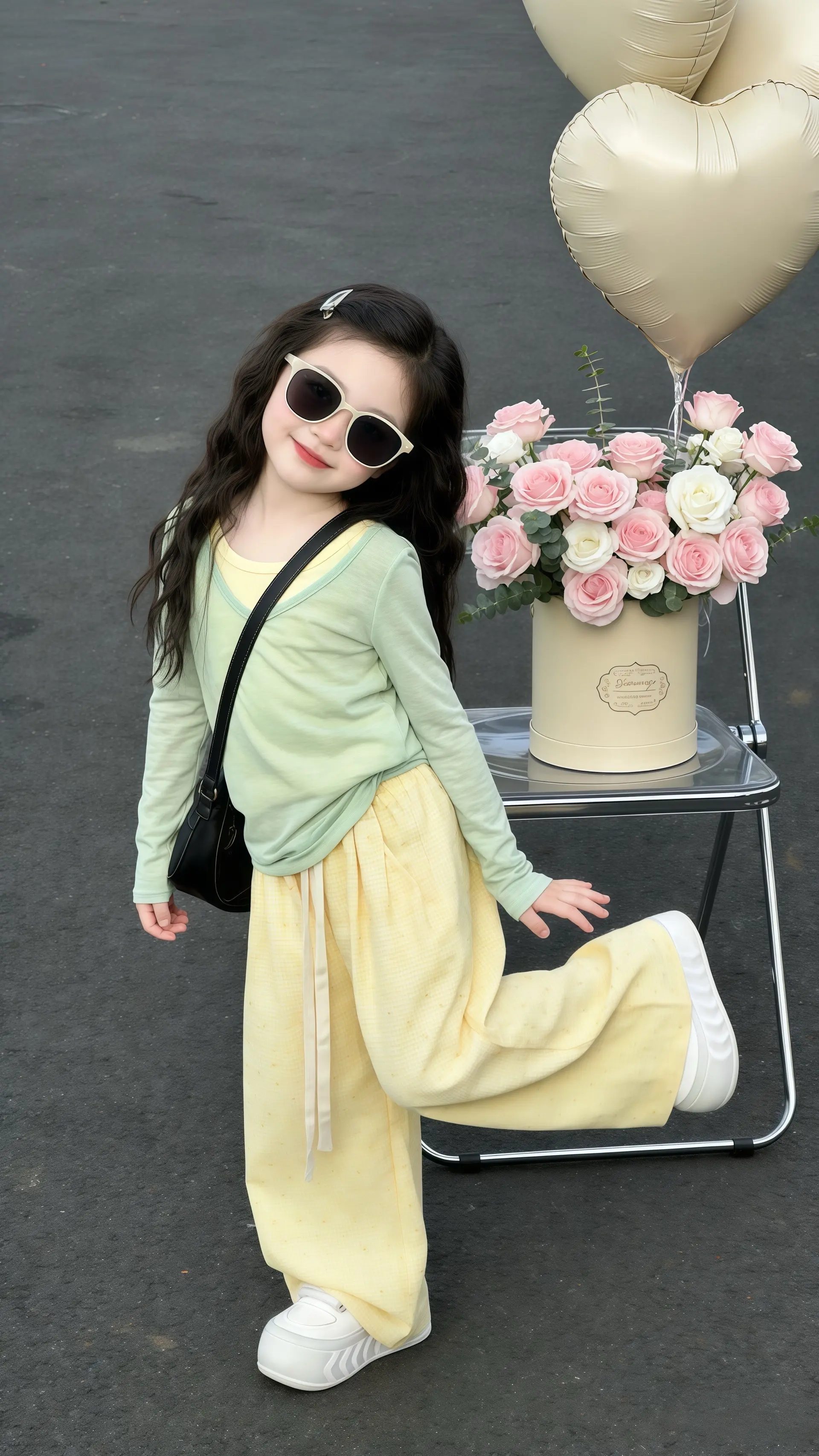 “妈妈你看这薄荷绿的相机和帽子，是不是把春天的清新都裹满啦？” “像！...