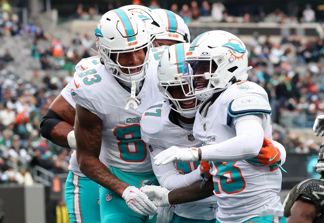 第14周海豚34：10喷气机 