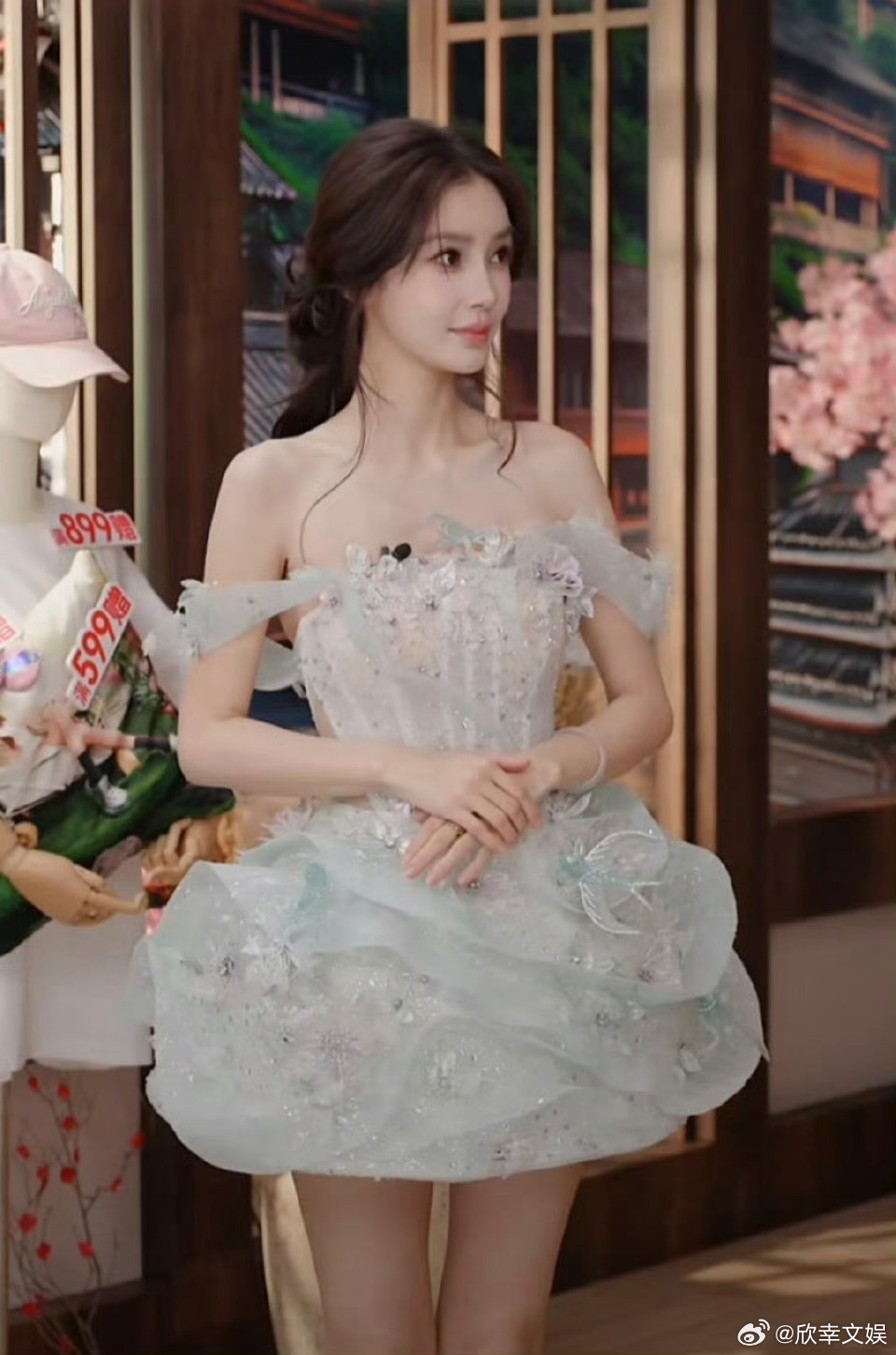 angelababy抹胸短裙angelababy精灵公主短裙angelababy