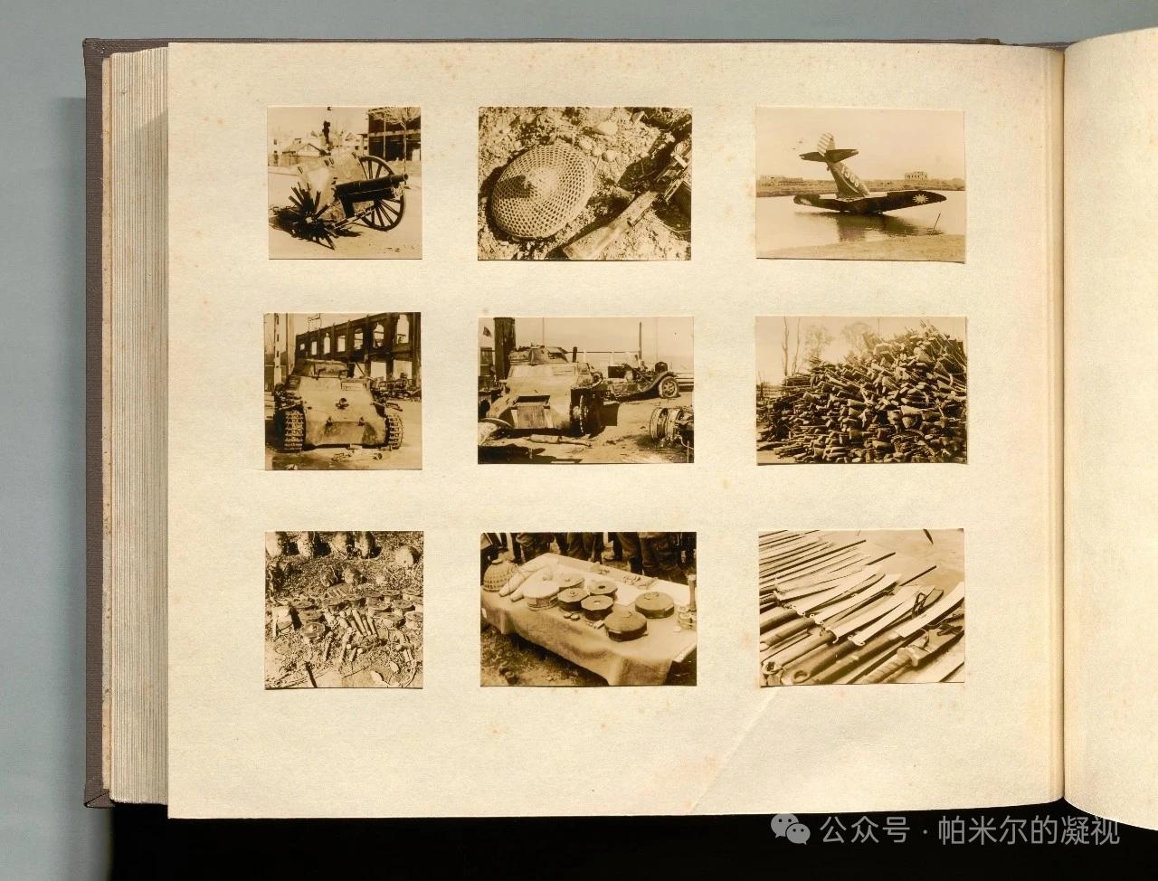 1937年，战后南京
丢弃在下关码头的轻型坦克，卡车，机场水塘中的飞机。被日寇缴