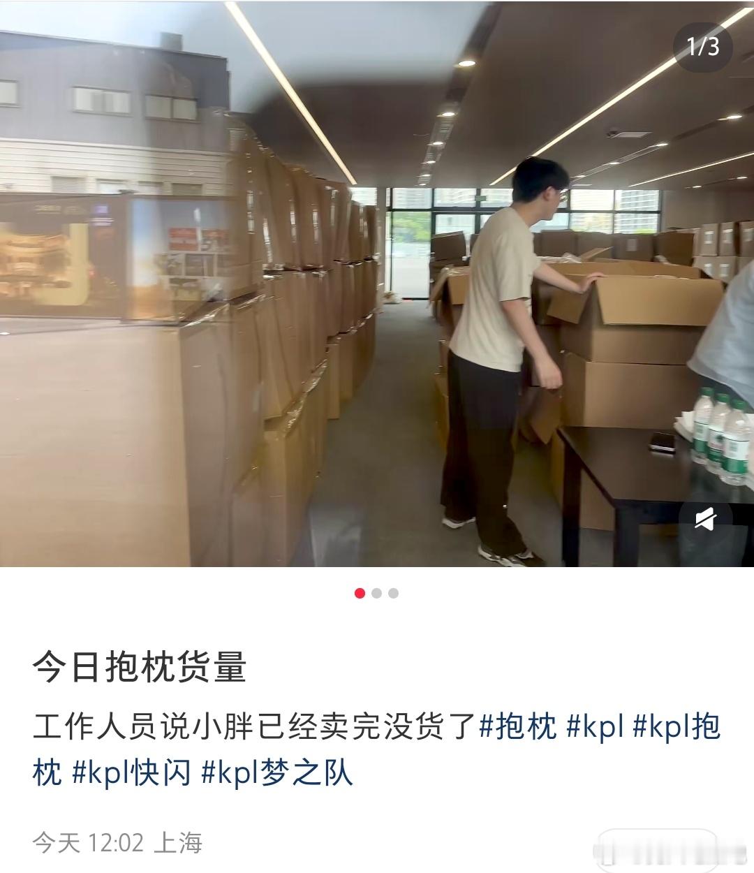 🔴小胖🔥！工作人员说胖皇抱枕已经卖完没货了王者荣耀KPL2026KPL夏季赛