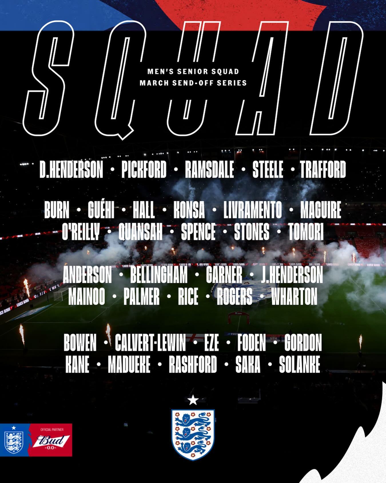 贝林入选3月英格兰国际比赛日35人名单。图赫尔说会有10~11名球员先进行休息，