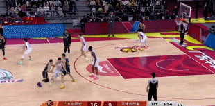 拉拉队长！CBA广东胜天津，胡明轩13分+4板+4助，11中4，又爱又恨每次都是