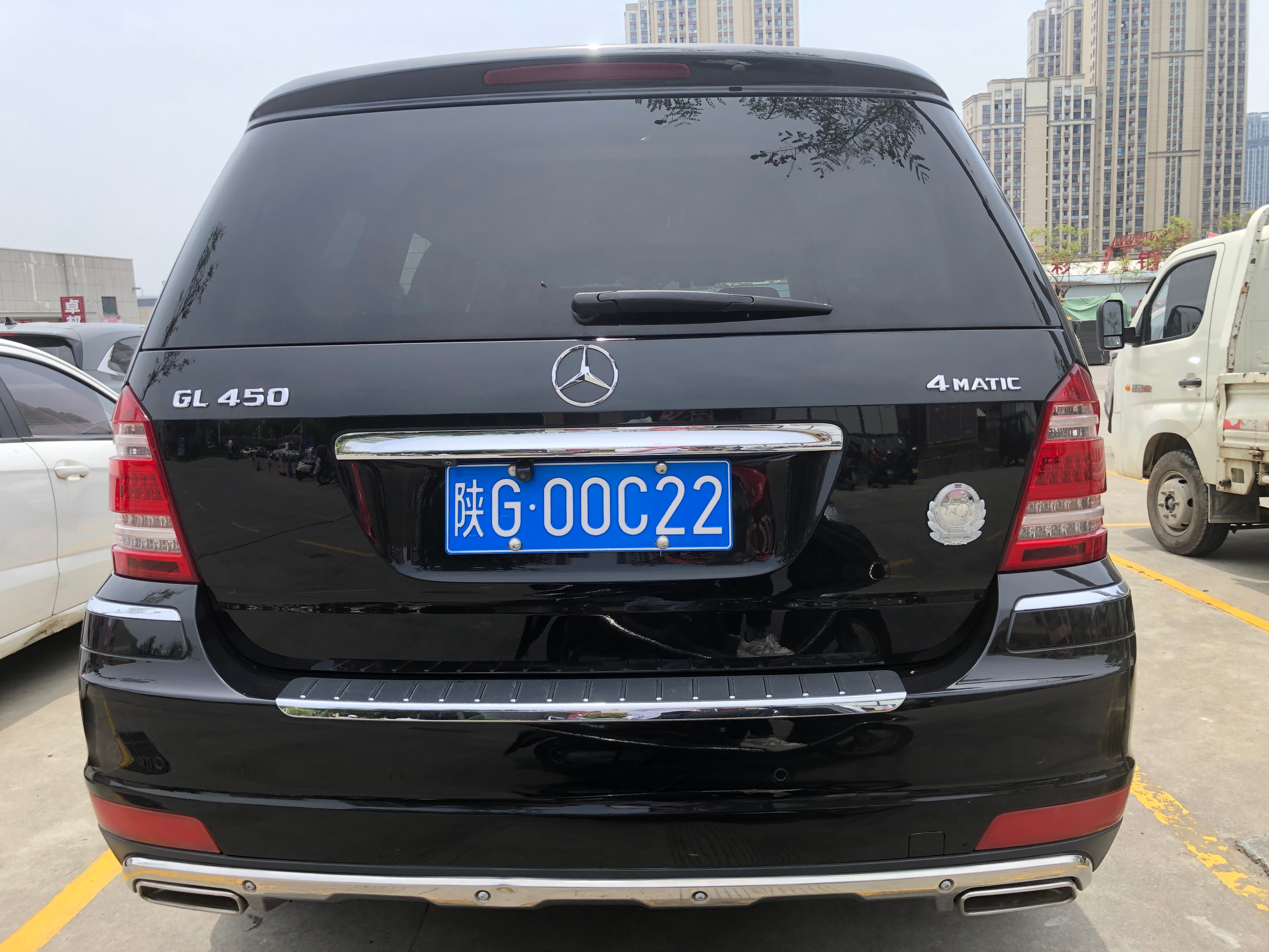 全球车牌 陕G00C22奔驰GL450 安康·九州物流园
