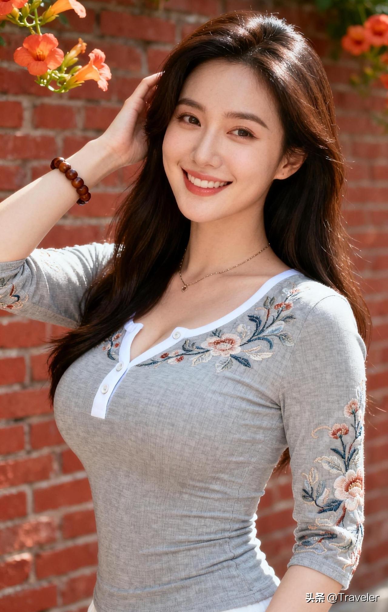 花枝拂面笑，红袖添香时。