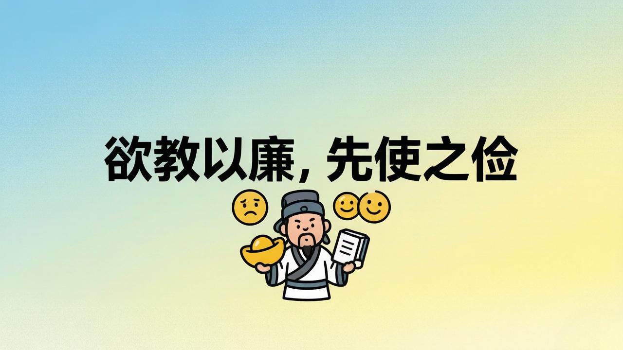 廉看“吃穿”？老祖宗早就看透啦！🤫

“贪廉者治理之大纲，奢俭者贪廉之根柢。欲