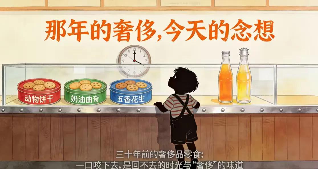 三十年前的奢侈品零食：一口咬下去，是回不去的时光与“奢侈”的味道

一个印着外国