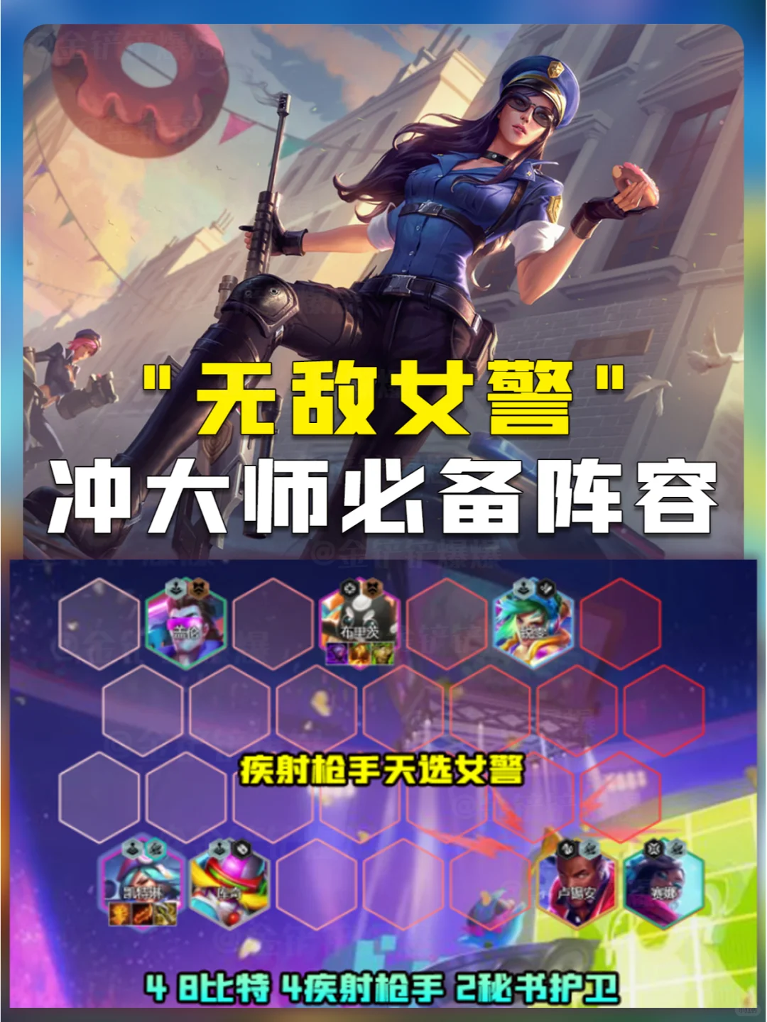 姐妹们！无敌女警！库库上大师！还在等什么