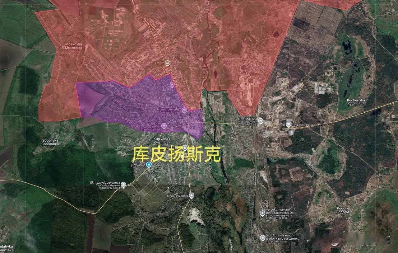 9月26日K哥更新俄乌战报：

图一：俄军继续向库皮扬斯克市推进，目前确切的前线
