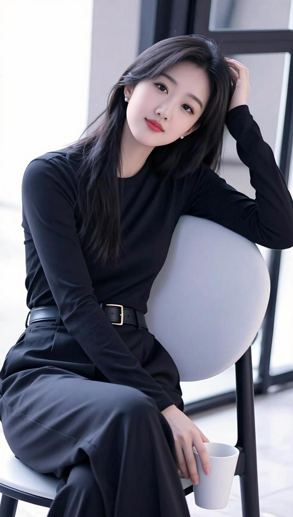 AI黑调氛围感写真 抖音ai创作