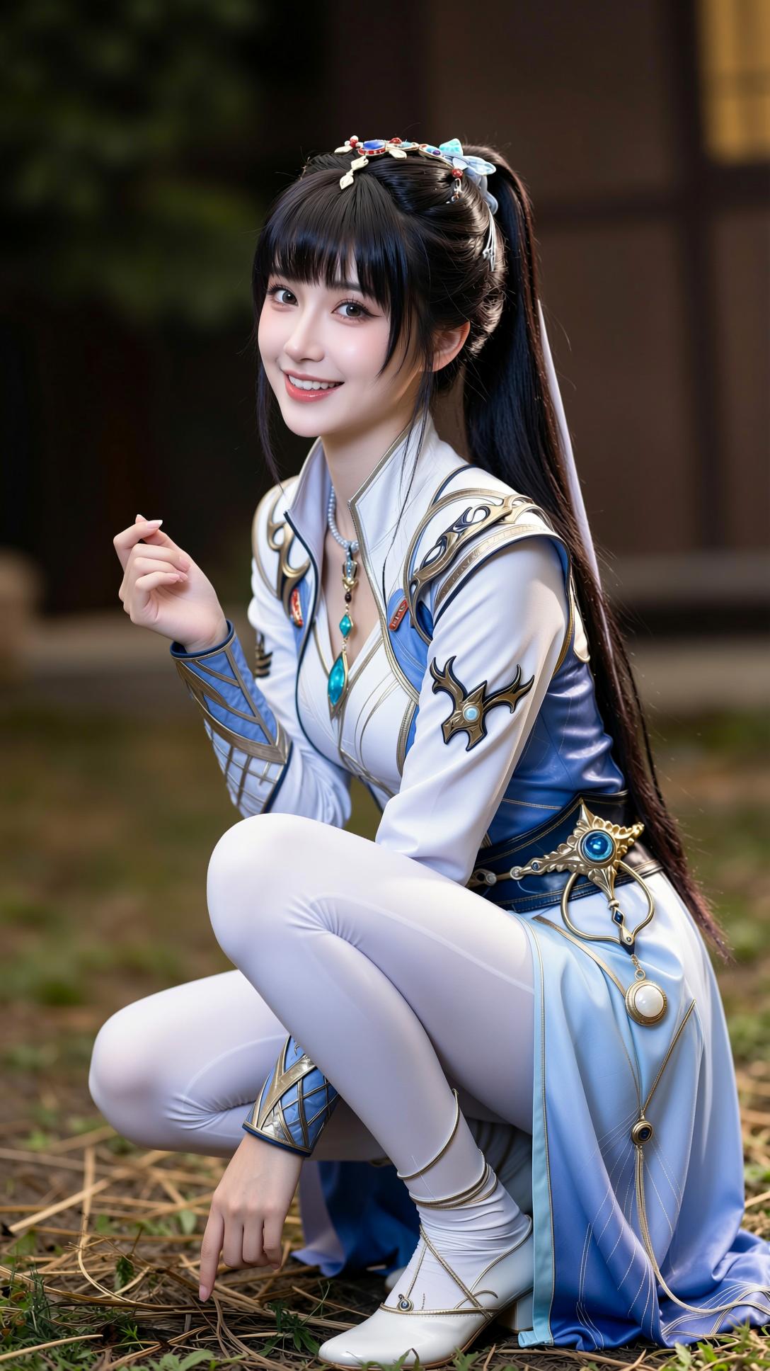 今天逛漫展，本来只是随便逛逛，没想到在角落撞见了一位 coser 小姐姐。