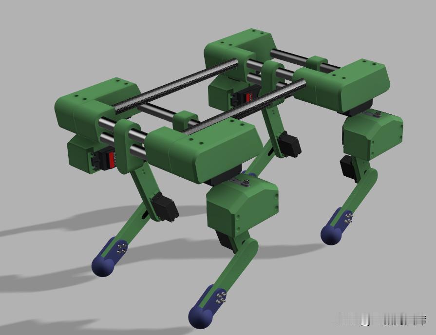 带12个电机的机械狗设计模型 ：
        这是一个带12个电机的机械狗设