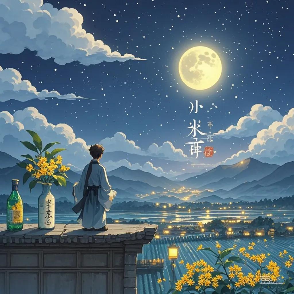 《水调歌头·中秋寄思》

明月又今夕，霜色满人间。故园千里遥望，心事与谁言。独倚