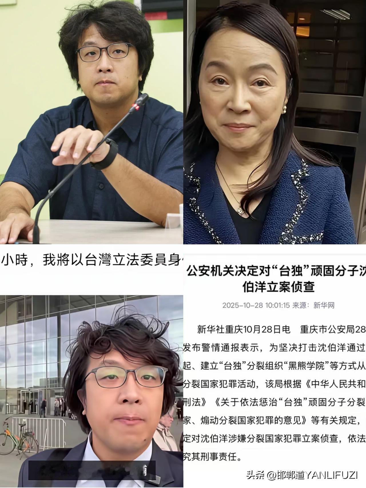 沈伯洋还在劝韩国瑜:你应该谴责中国。
11月17日，赖清德回应韩国瑜关于被他要求