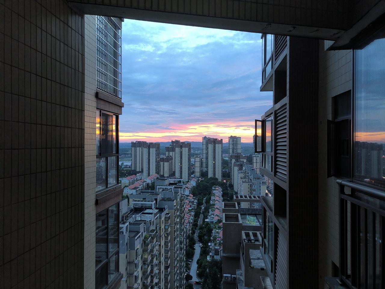 晒图笔记大赛邵阳的晚霞，好看吧