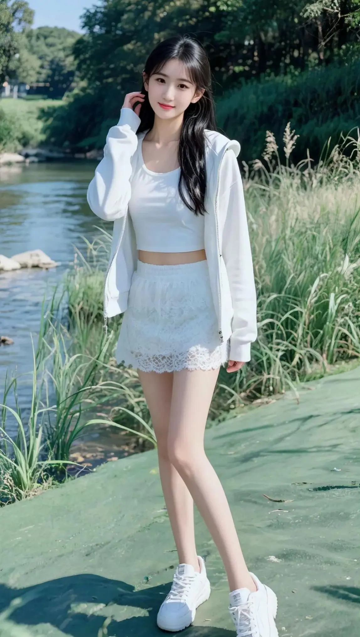 AI清新网球写真 ai创作