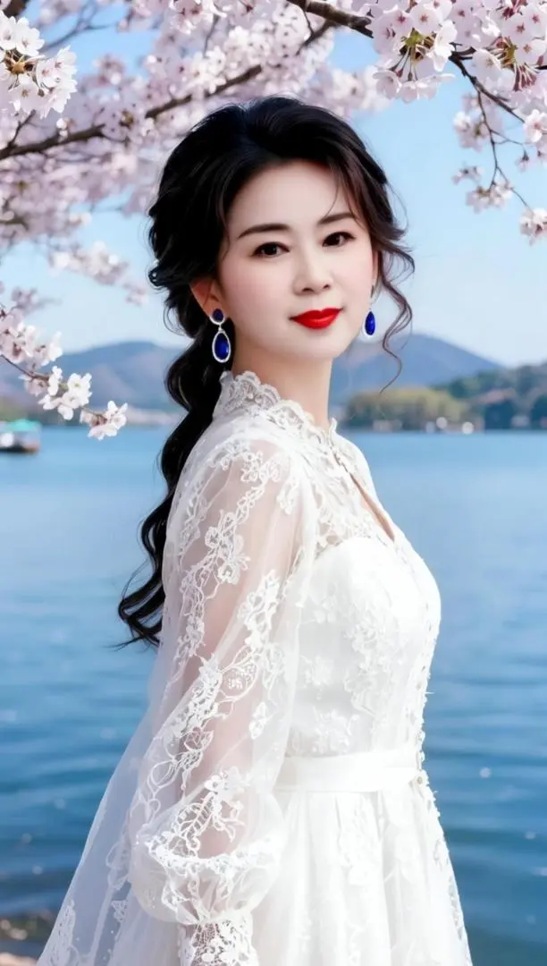 AI湖畔花漾照 随变ai随便玩