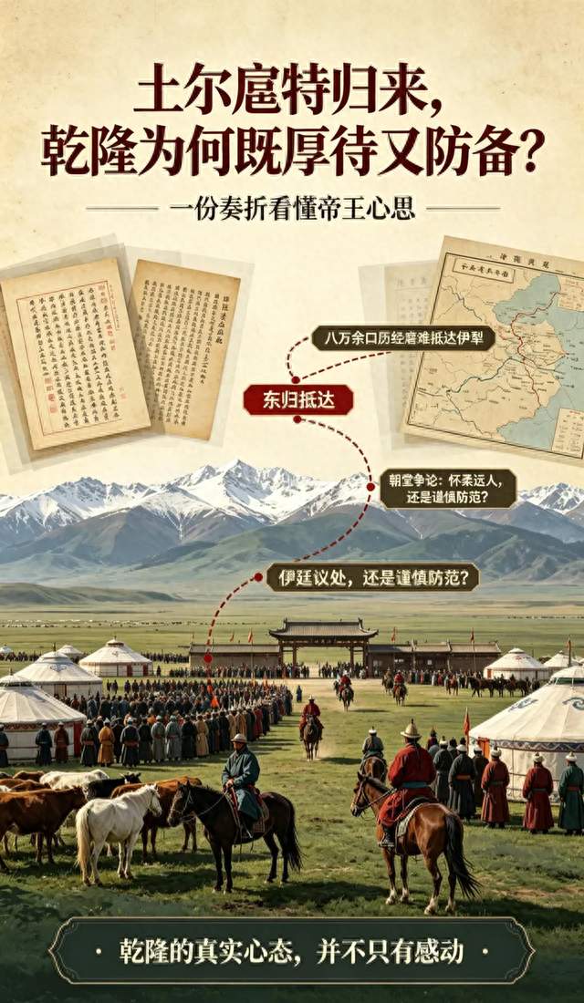 土尔扈特归来，乾隆为何既厚待又防备？一份奏折看懂帝王心思