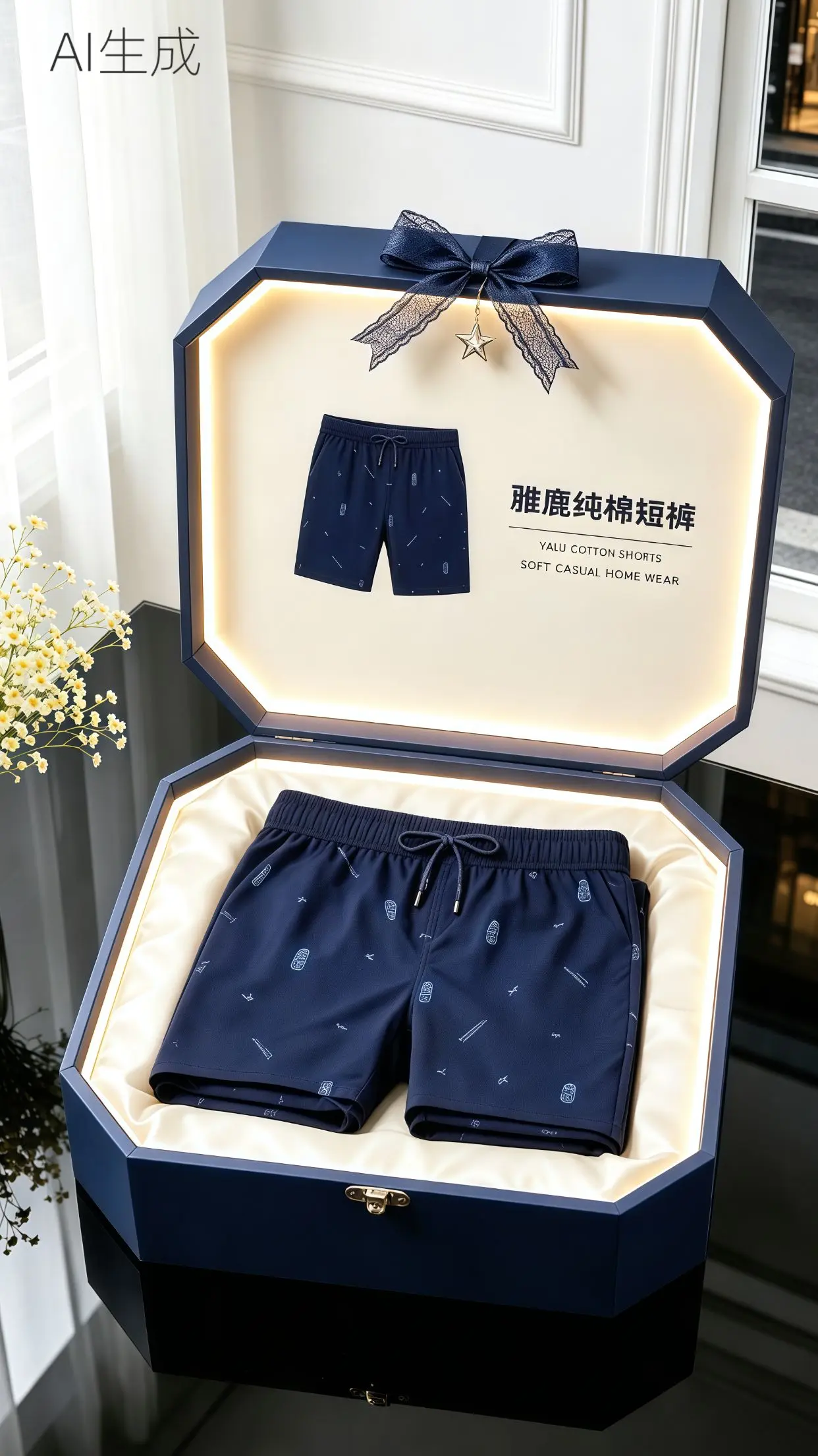 雅鹿 雅鹿男士纯棉短裤