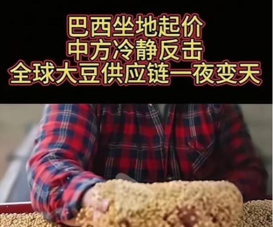 全世界都以为中国是傻瓜，人傻钱多，都在等机会狠狠敲诈中国一笔，巴西大豆握着中国7