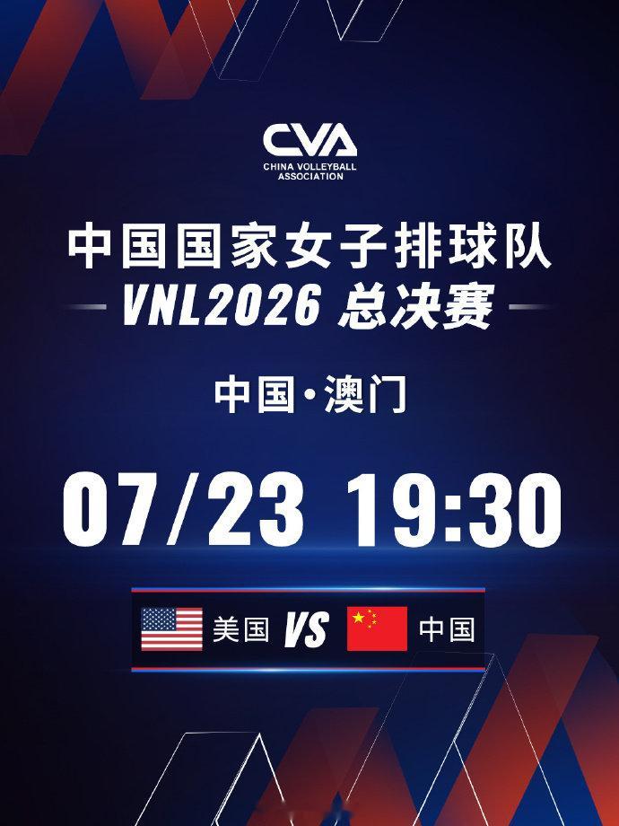 中国女排vs美国首发2026世界女排联赛总决赛1/4决赛，中国女排vs美国女排首