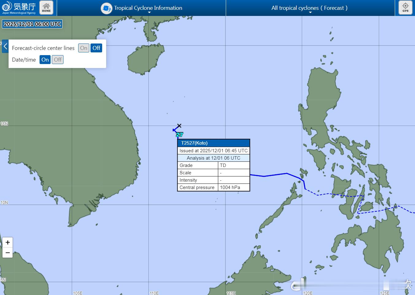 台风天琴 今天下午，日本气象厅认为天琴减弱为热带低压，停止编报。我国中央气象台还