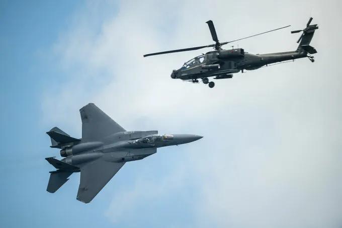 #2024新加坡航展# 新加坡空军F-15SG & AH-64D