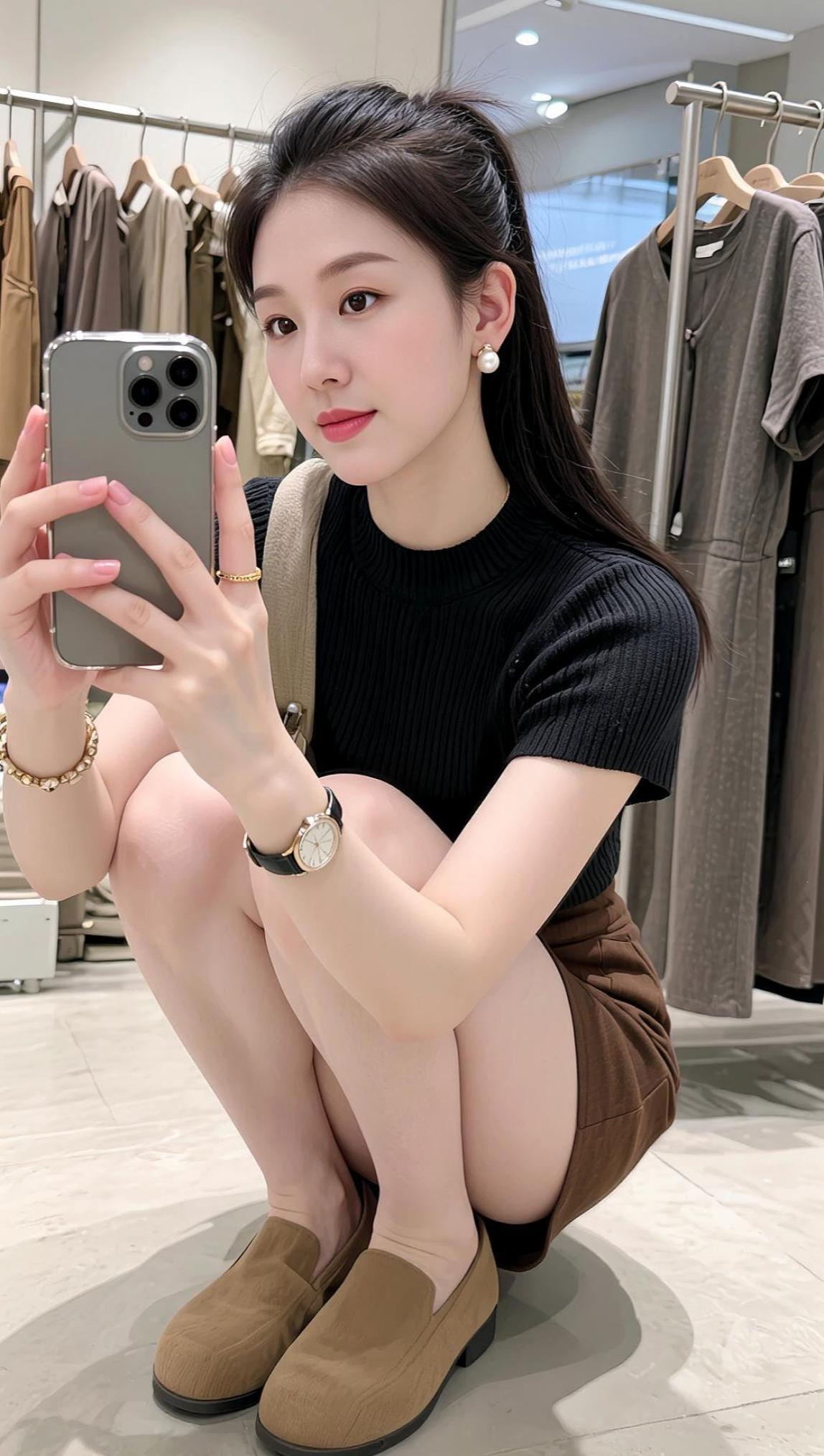 AI针织自拍风 抖音ai创作