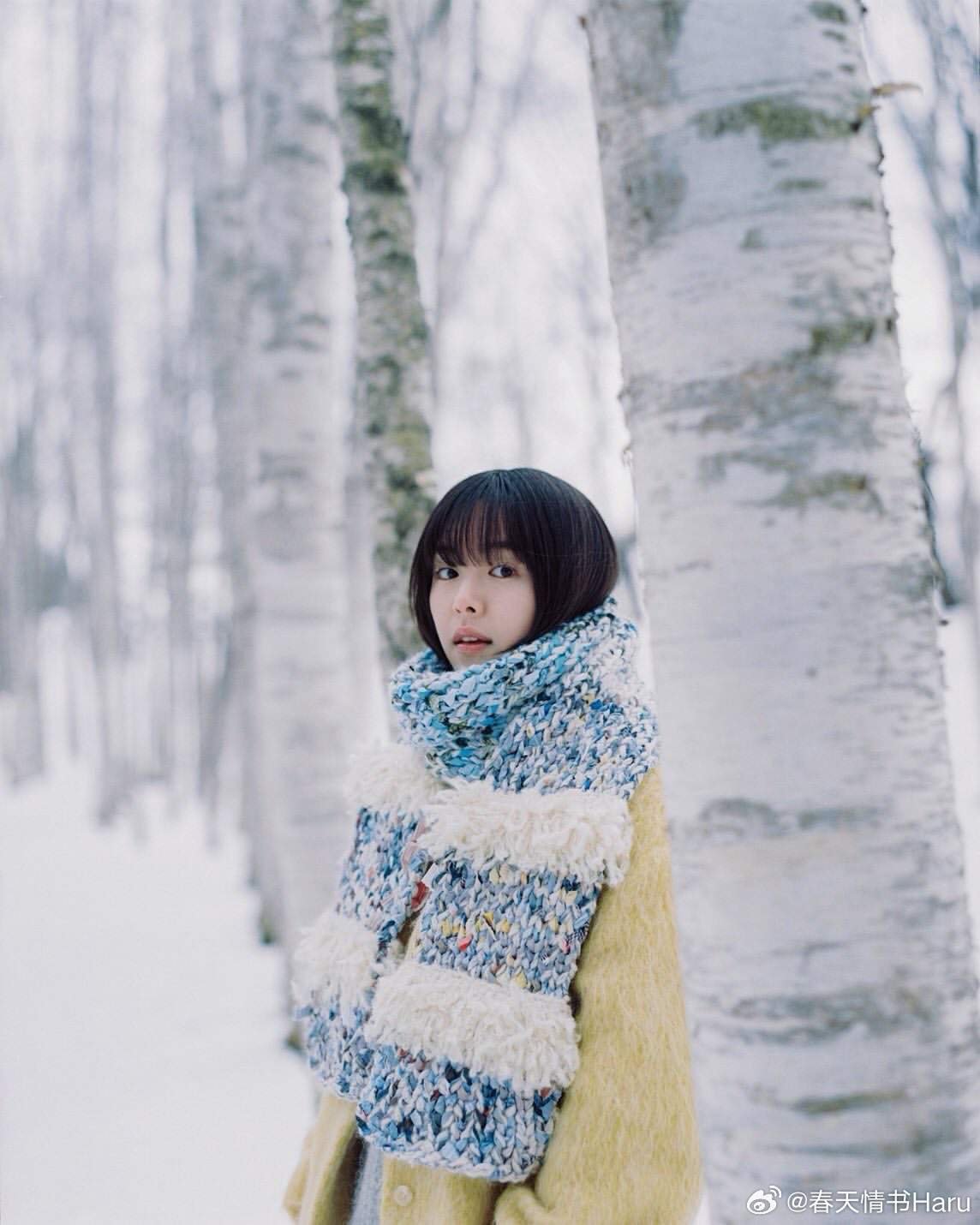 一组唐田英里佳为Frau杂志拍摄的照片 