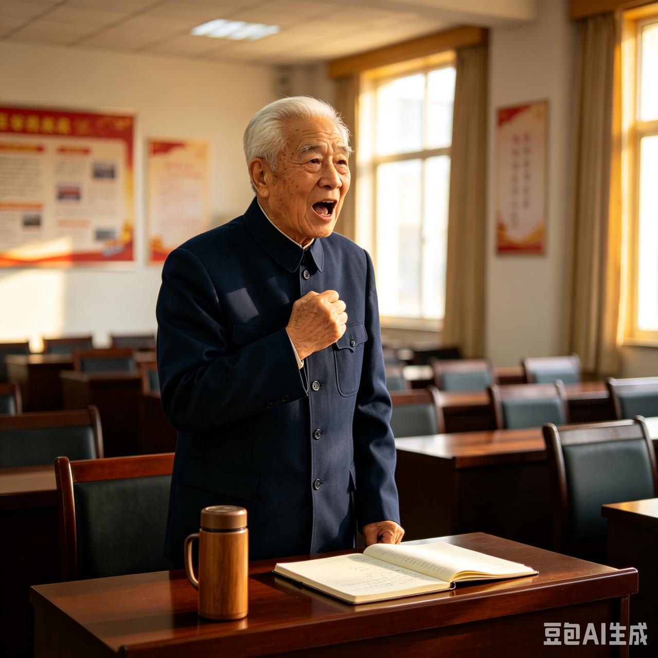 我真佩服这个办学的老板。这个老板现有八十五岁。他原来是一所中学的校长，退休后就参