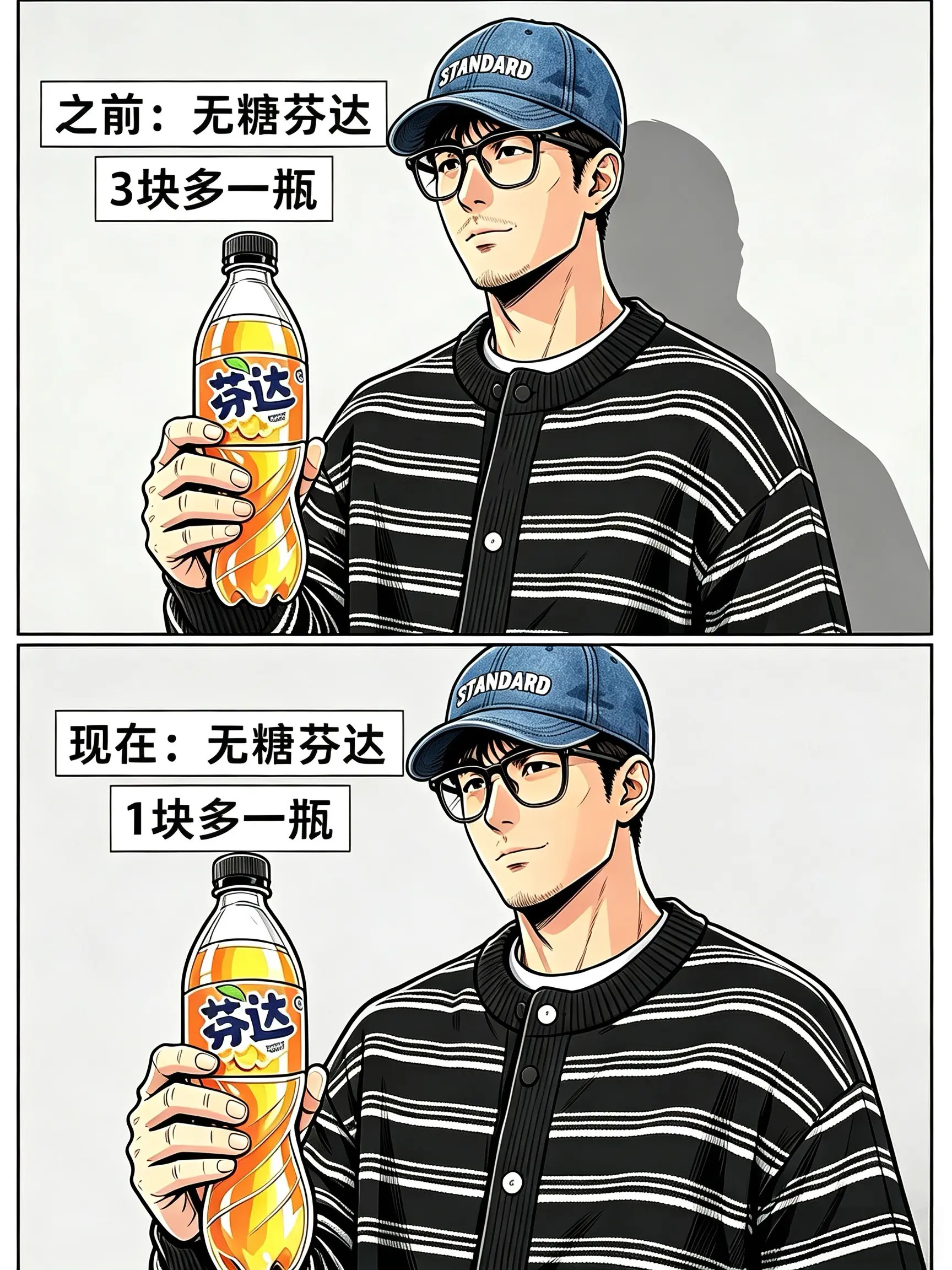 无糖芬达补货了，算下来一瓶只要一块多