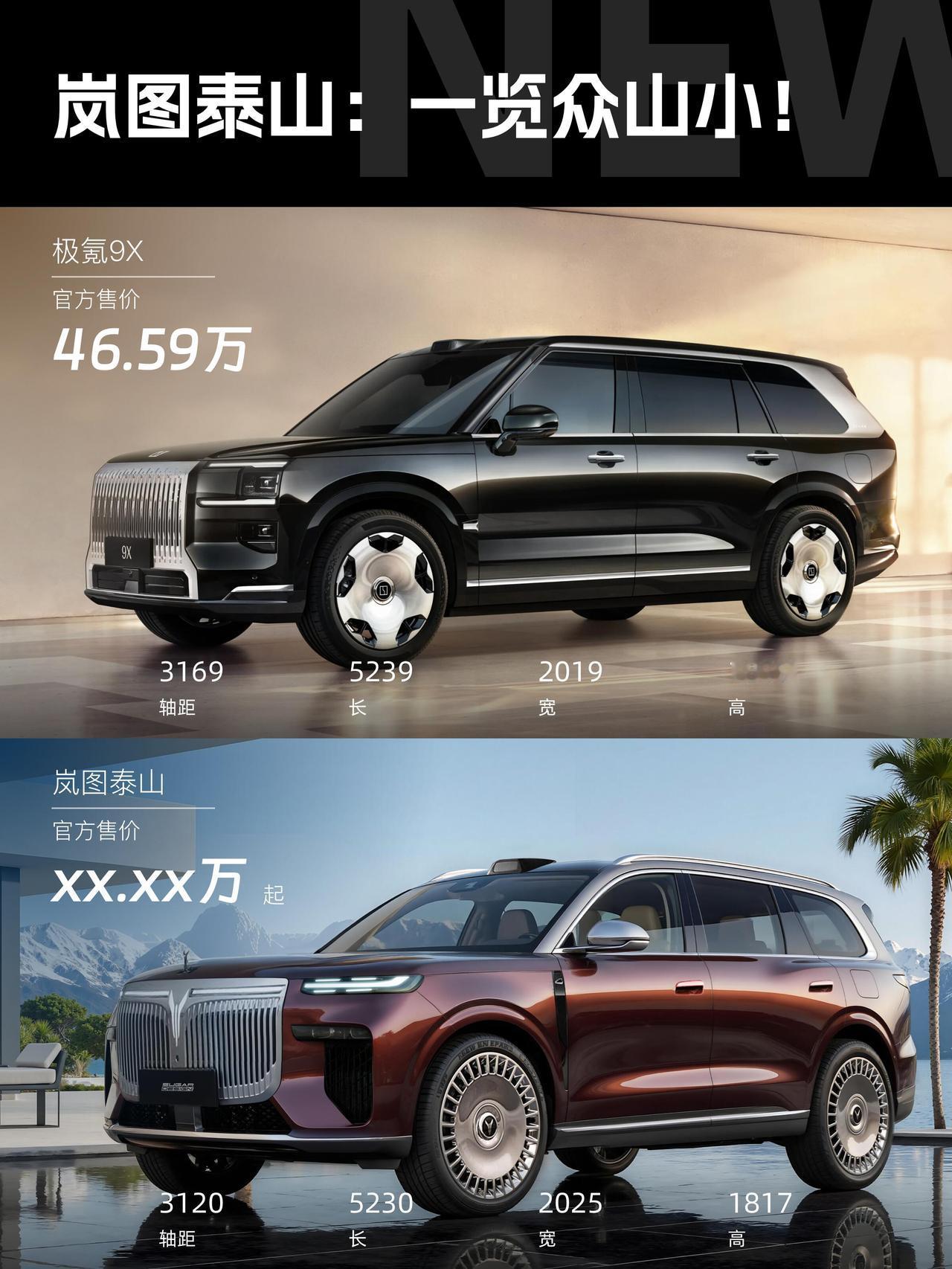 老话讲各花入各眼，五十万预算选购国产大型旗舰SUV，眼下岚图泰山新增红金双拼配色