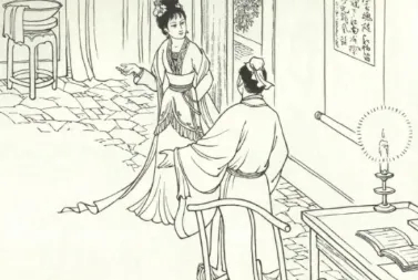 古时候，一个70岁的富商爱上了一个18岁的养女，养女怀孕了。富商担心妻子会生气，