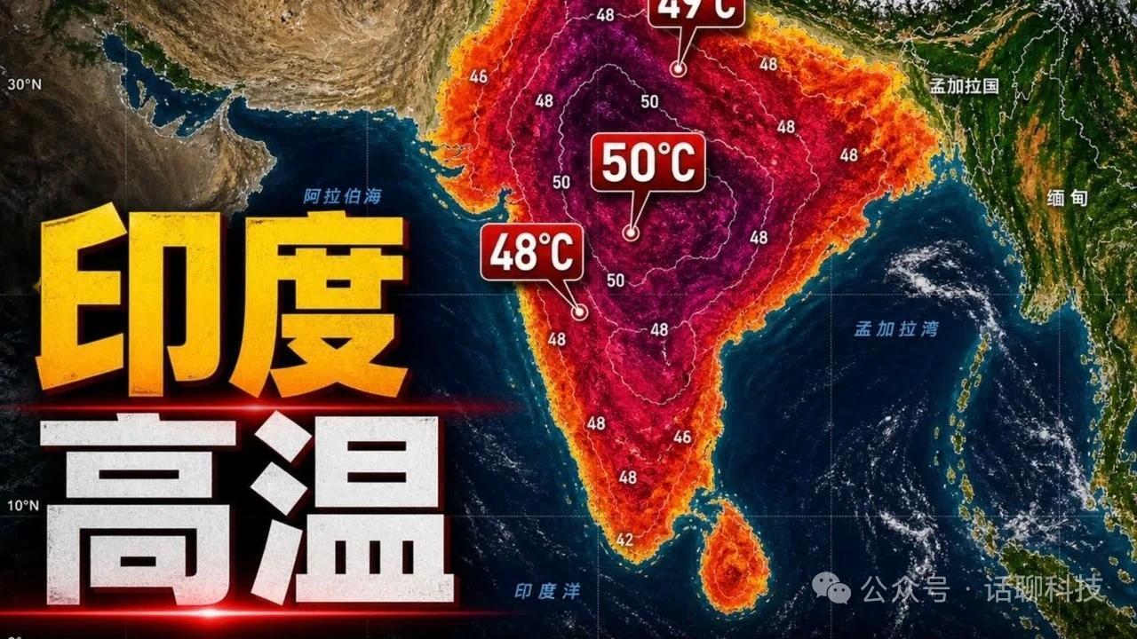 6月3日，据印度媒体报道，印度高度达到50℃，破百年纪录，并且持续时间长，每天都