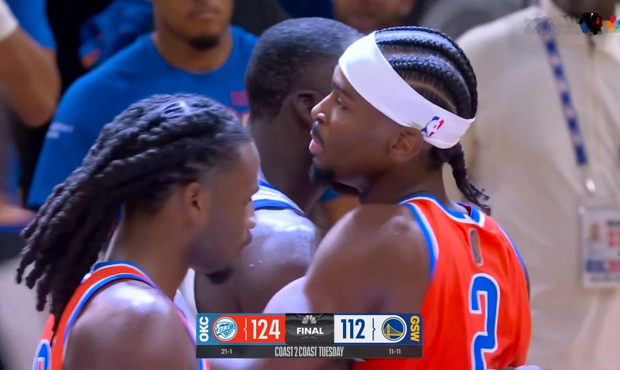 没有悬念，雷霆124-112战胜勇士，豪取13连胜！ 亚历山大38分3板4助攻。