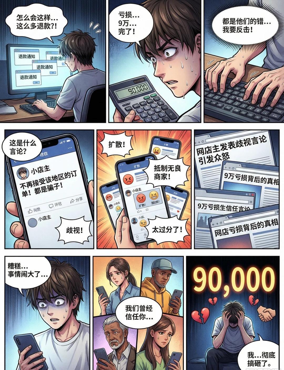 山东一女子利用仅退款漏洞获利9万
商家因仅退款政策损失惨重，却在回应中暴露地域偏