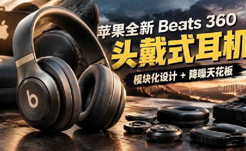 苹果发布全新Beats 360头戴式耳机，模块化设计+降噪天花板