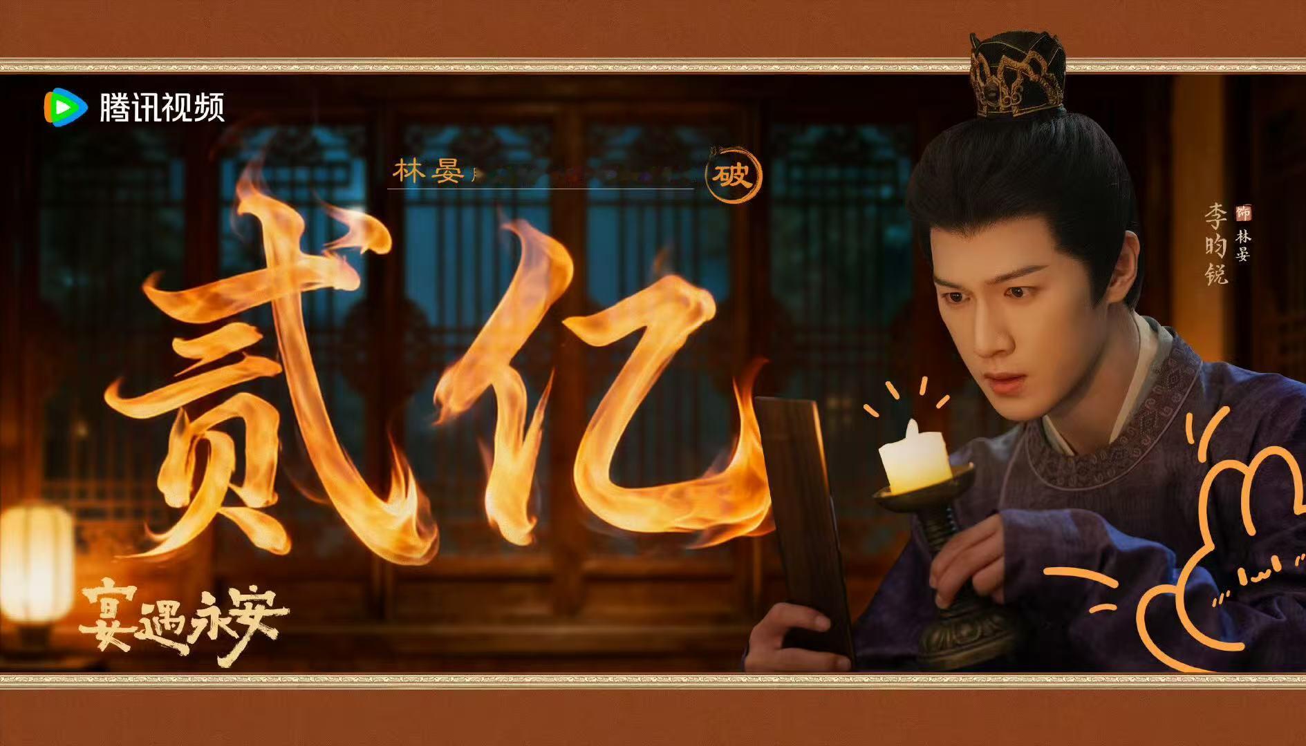 李昀锐林晏角色热度突破2亿 ​​​恭喜李昀锐饰演的林晏角色热度突破2亿啦！ ​​