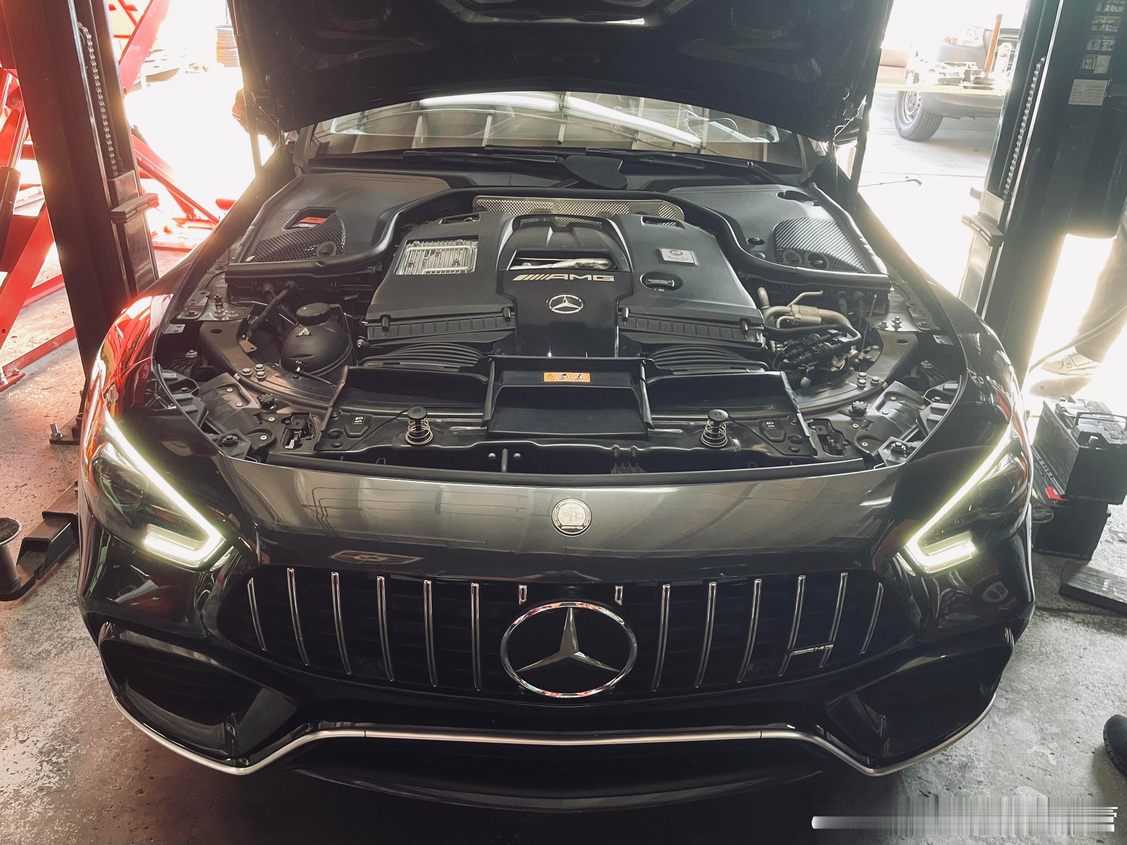 性能车，头段是第一步 奔驰AMG GT63  升级CSK隔热三元头段200目 ⬆