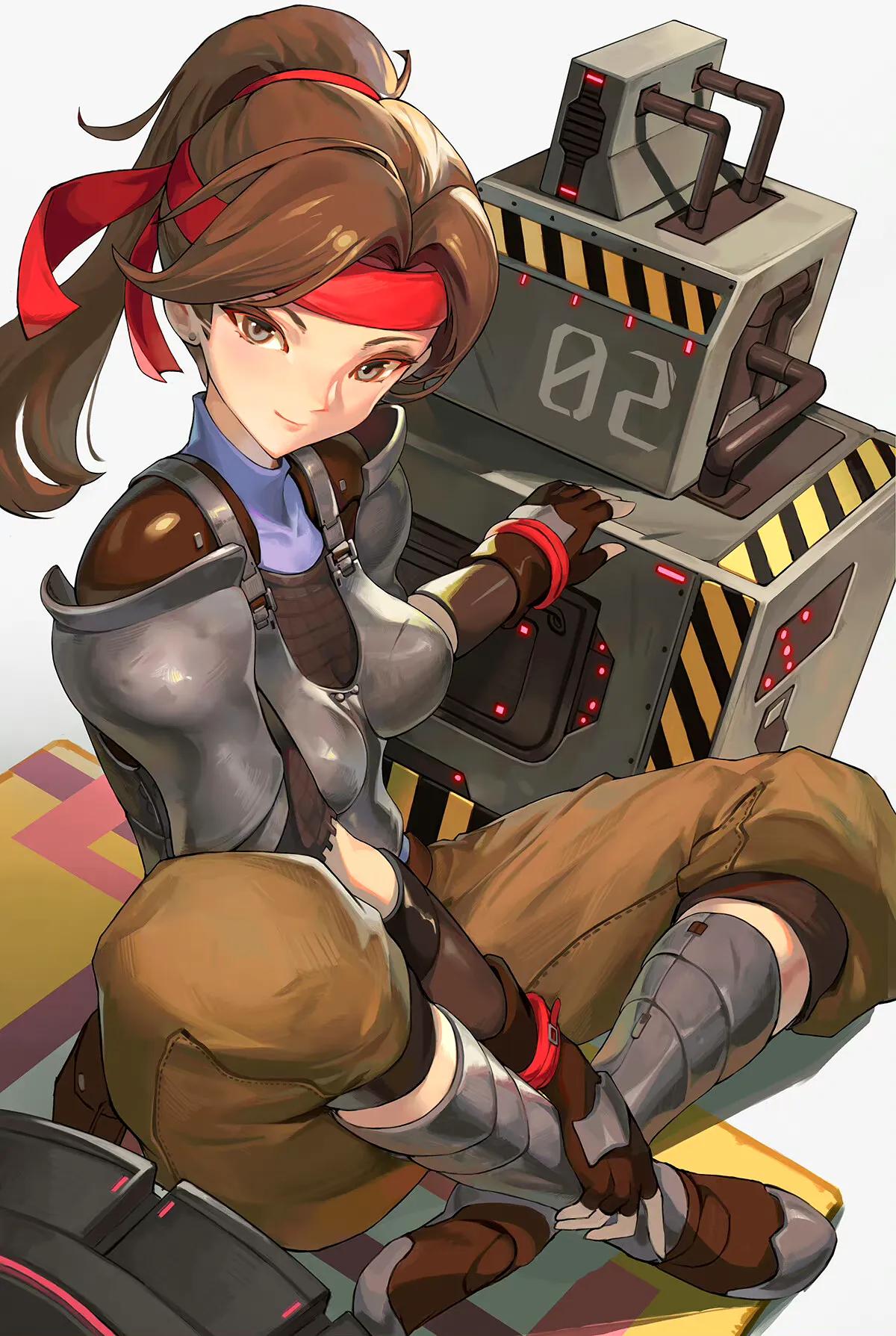 A站画师Shop p的女角色插画